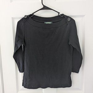 Gently Used XS Ralph Lauren Black Sweater